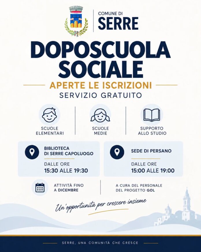 Doposcuola Sociale A Serre