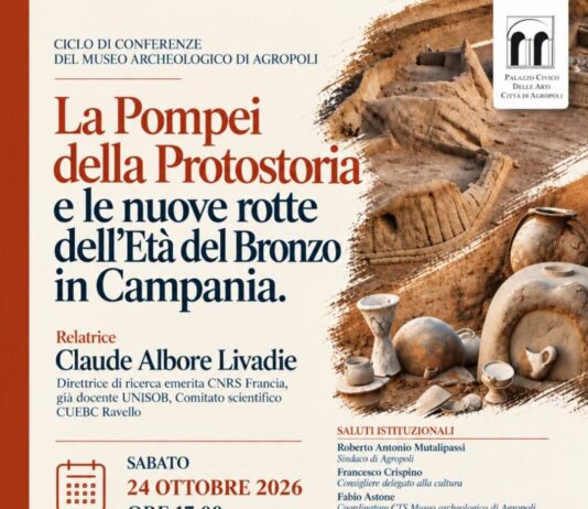 Agropoli, un incontro sulle rotte dell’Età del Bronzo e la Pompei della protostoria